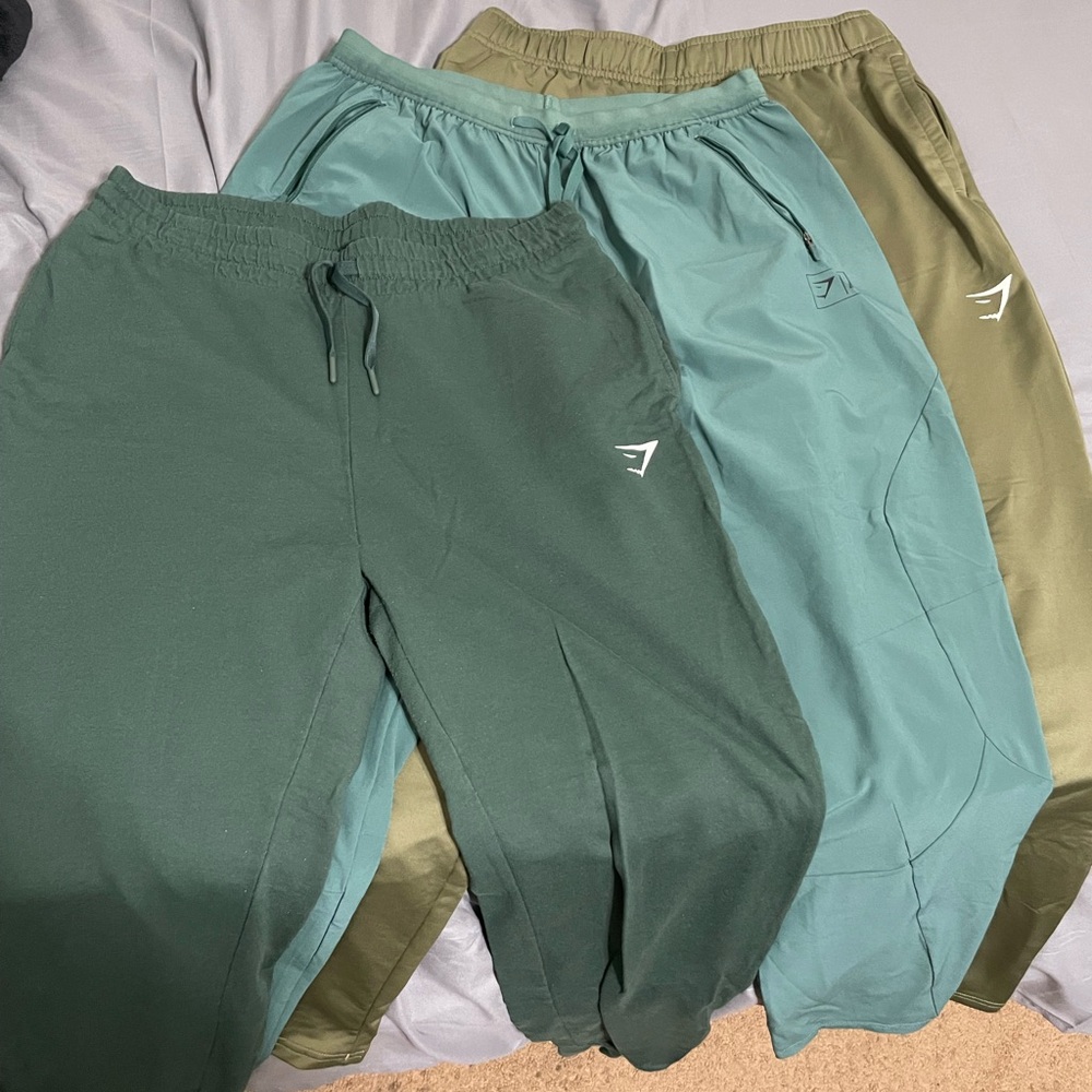 Gymshark Joggers Set - Green and Olive